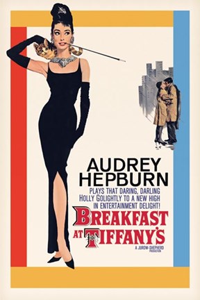 Framed Audrey Hepburn - Breakfast OS Print