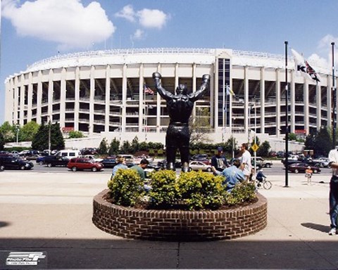 Framed Veterans Stadium - Outside Print