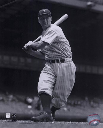 Framed Lou Gehrig Print