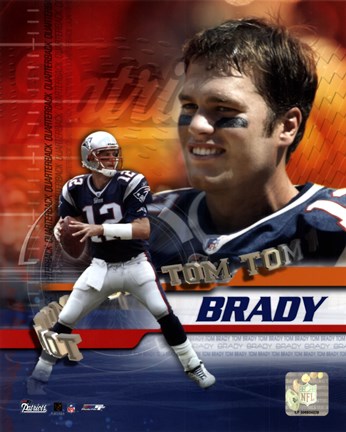 Framed Tom Brady - 02 Portrait Plus + II Print