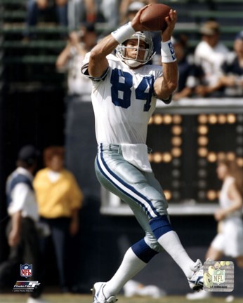 Framed Jay Novacek - Catching ball Print