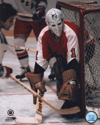 Framed Bernie Parent - In net Print