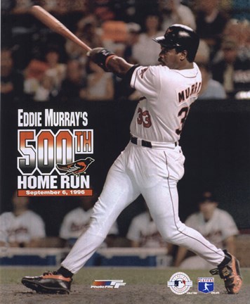 Framed Eddie Murray - 500th Home Run Print