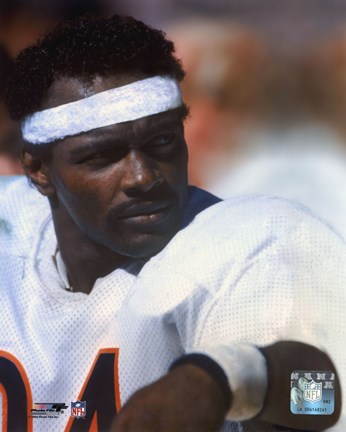 Framed Walter Payton - On Sidelines Print