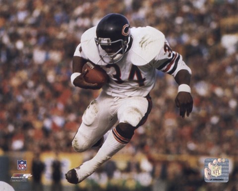 Framed Walter Payton - Airbound Print
