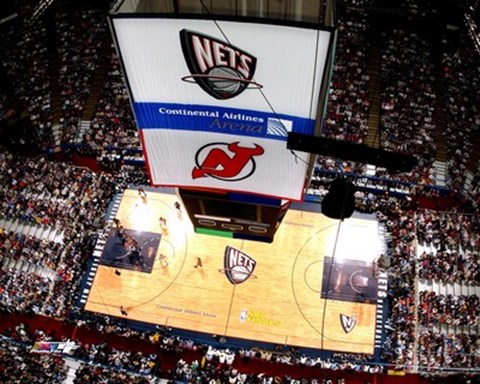 Framed Continental Airlines Arena (NBA) Print