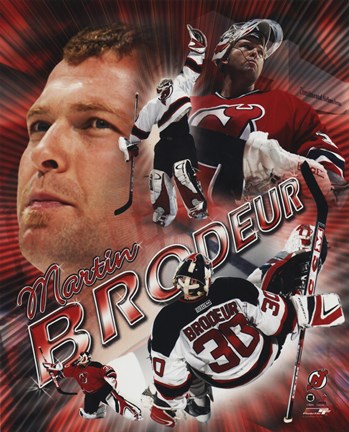 Framed Martin Brodeur - Portrait Plus 2004 Print