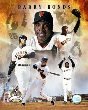 Framed Barry Bonds - 660 HR PF GOLD II ( Limited Edition ) Print