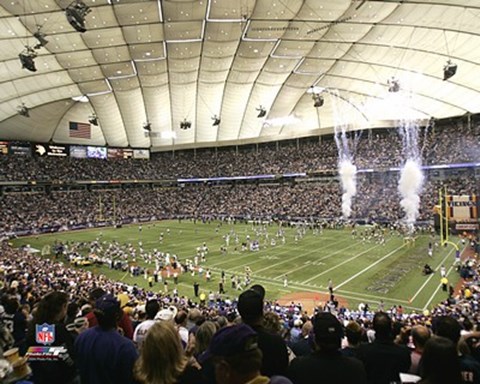 Framed HHH Metrodome (Minnesota Vikings) Print
