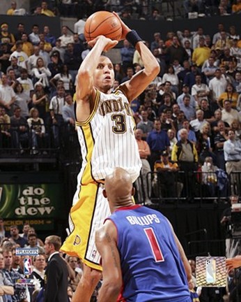 Framed Reggie Miller - 2005 Playoffs Jump Shot Print