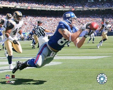 Framed Jeremy Shockey - '05 / '06 Diving Catch Print