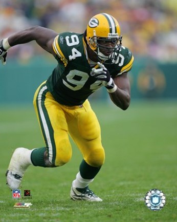 Framed Kabeer Gbaja-Biamila - '05 / '06 Action Print