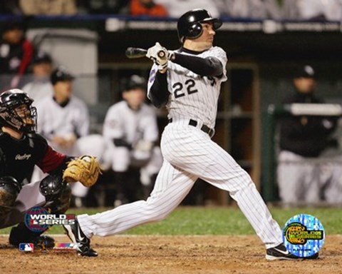 Framed Scott Podsednik - '05 World Series Game 2 / Game Winning Home Run Print
