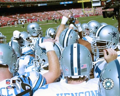 Framed 2005 - Cowboys Hudddle #2 Print