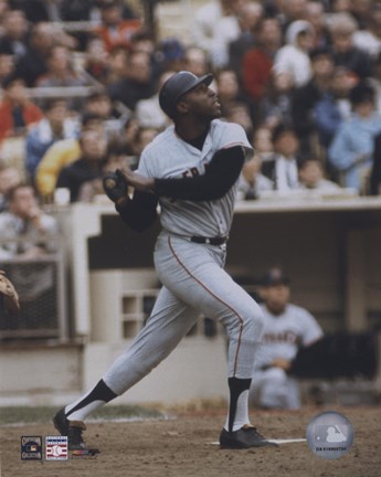 Framed Willie McCovey - Batting Action Print