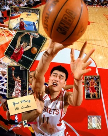 Framed Yao Ming - 2005 Scrapbook Print