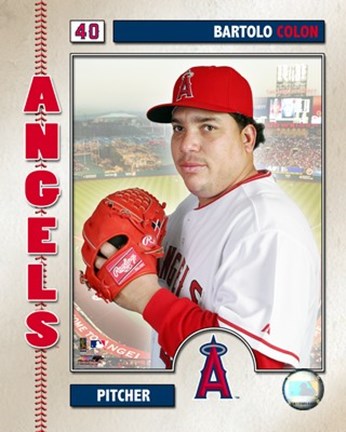 Framed Bartolo Colon - 2006 Studio Plus Print