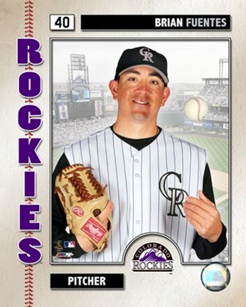 Framed Brian Fuentes - 2006 Studio Plus Print