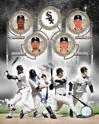 Framed White Sox - 2006 Big 4 Hitters Print