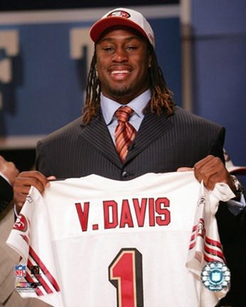 Framed Vernon Davis - 2006 NFL Draft Day Print