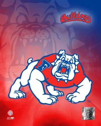 Framed Fresno State Bulldogs / Logo Print