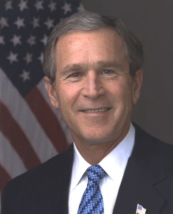 Framed Official photograph portrait of U.S. President George W. Bush (#11) Print