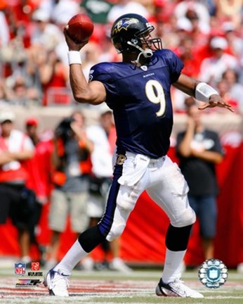 Framed Steve McNair - '06 / '07 Passing Action Print