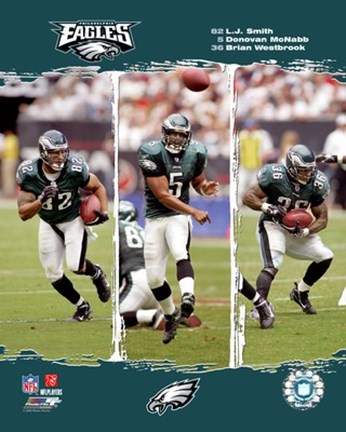Framed 2006 - Eagles "Big 3" Print