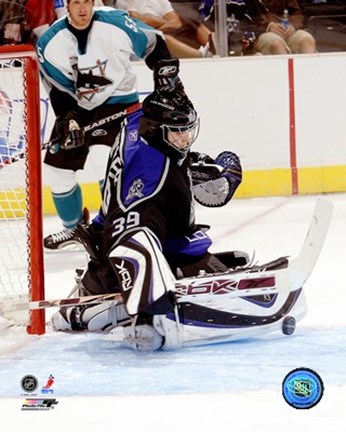 Framed Dan Cloutier - '06 / '07 Home Action Print