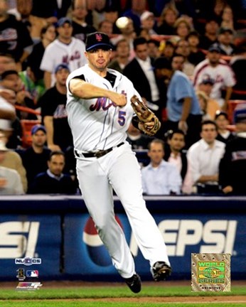 Framed David Wright - 2006 NLCS Game1 / Fielding Print
