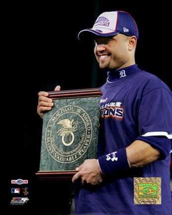 Framed Placido Polanco - 2006 ALCS / MVP Trophy Print
