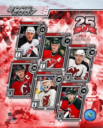 Framed '06 / '07 Devils Team Composite Print