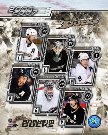 Framed '06 / '07 Ducks Team Composite Print