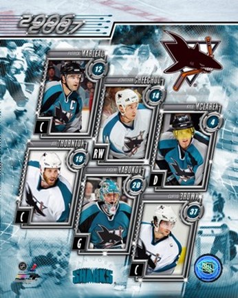 Framed 2006 - Sharks Team Composite Print