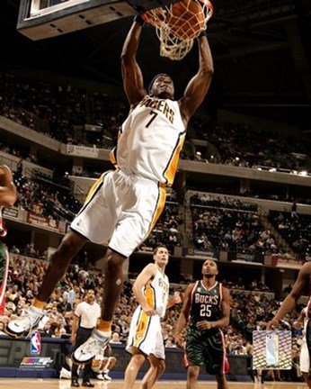 Framed Jermaine O'Neal - '06 / '07 Action Print