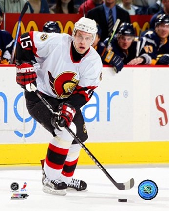 Framed Dany Heatley - '06 / '07 Away Action Print