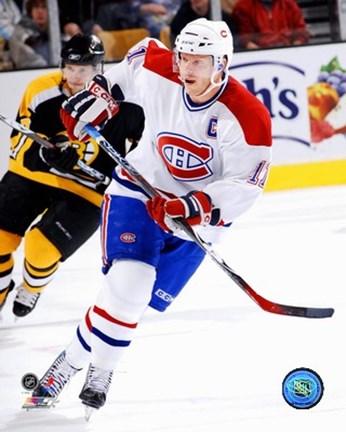 Framed Saku Koivu - '06 / '07 Away Action Print