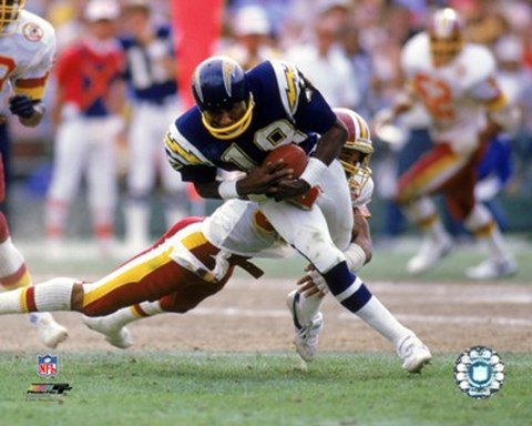 Framed Charlie Joiner - 1985 Action Print