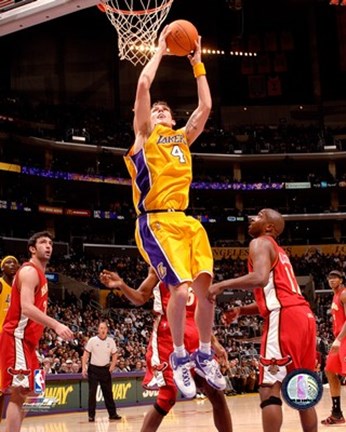 Framed Luke Walton - '06 / '07 Action Print