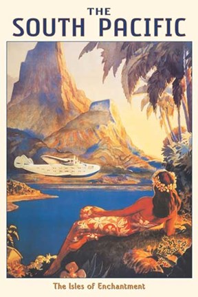 Framed South Pacific-Isles of Enchantment Print