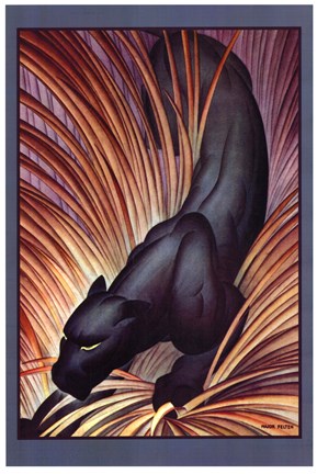 Framed Asia Magazine: Stalking Panther Print