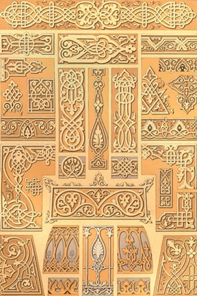 Framed Russian Border Design #1 Print