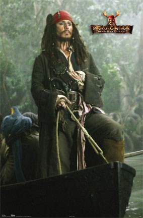 Framed POTC2 - Captain Print