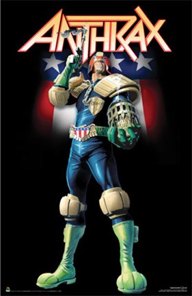 Framed Anthrax - Judge Dredd Print