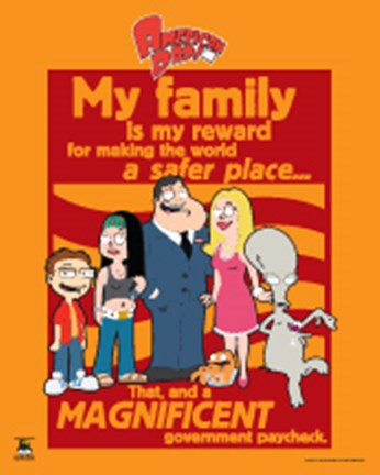 Framed American Dad Print