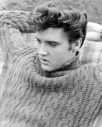Framed Elvis - Sweater (postercard) Print