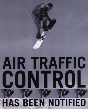 Framed Air Traffic Control (postercard) Print
