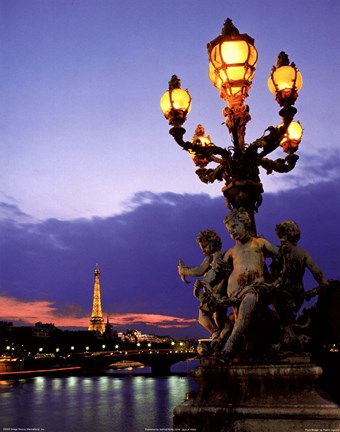 Framed Paris Bridge Print