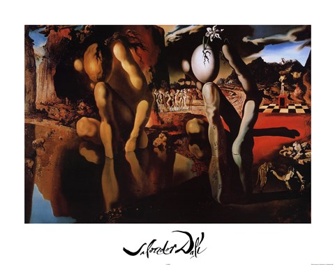 Framed Metamorphosis of Narcissus, c.1937 Print