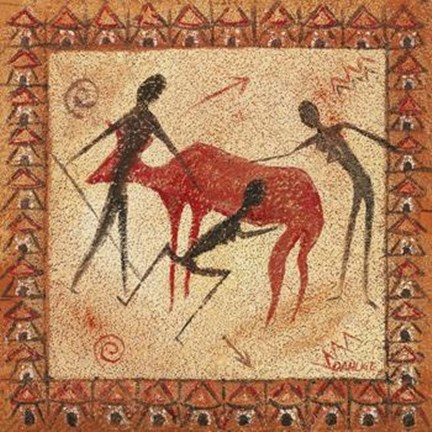 Framed Caveman's Art II Print